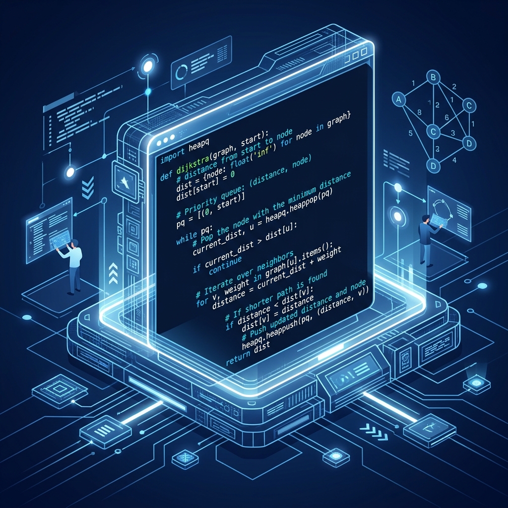 Python Snippet of Dijkstra's Priority Queue
