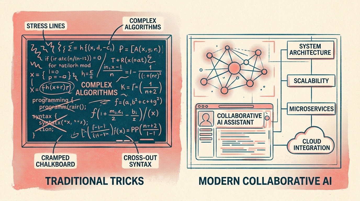 Evolution from traditional whiteboard tricks to modern collaborative AI