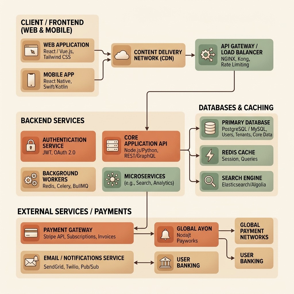 Micro-SaaS Architecture Diagram