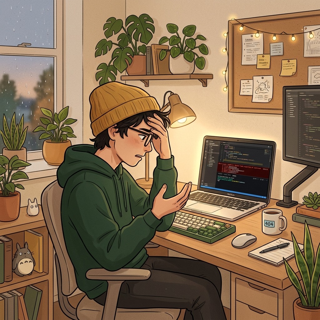 Disbelieving developer looking at a weird error on production