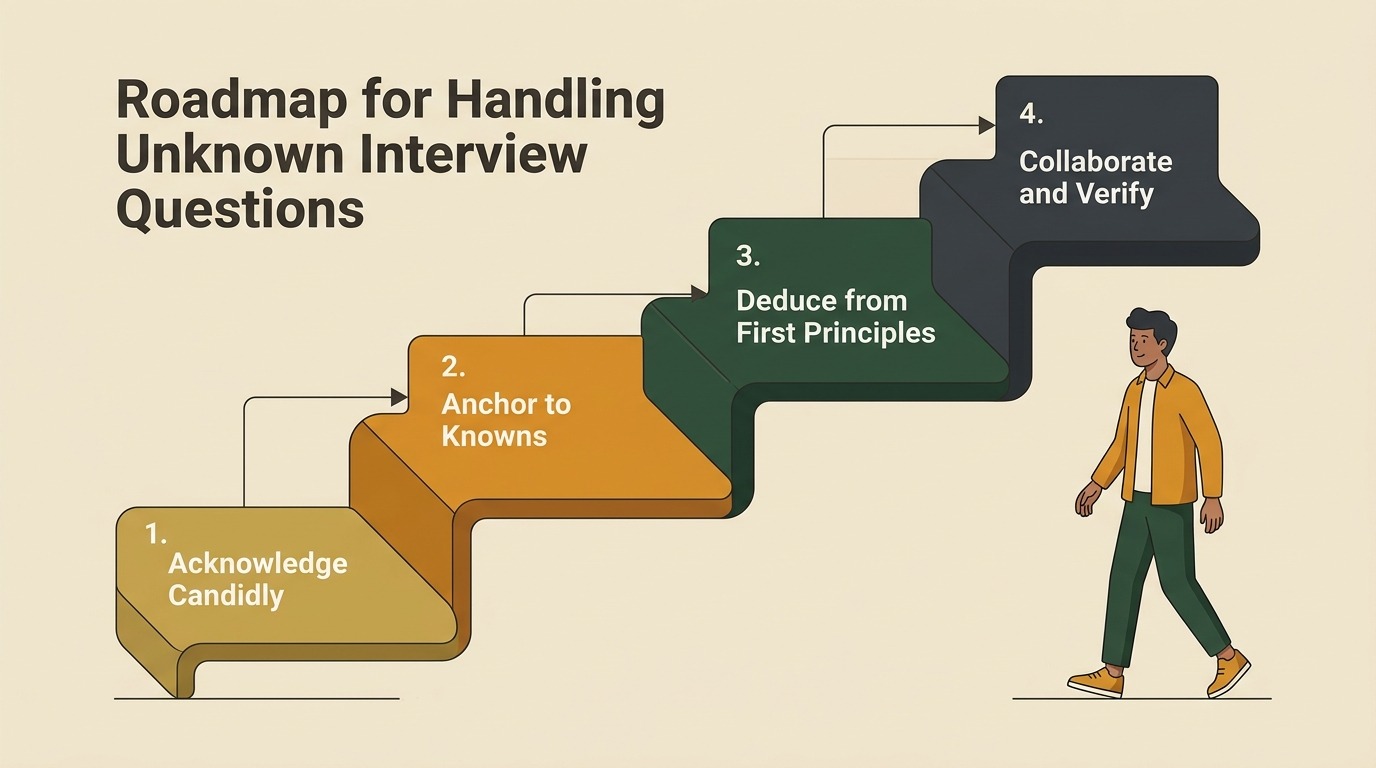 Roadmap for handling unknown interview questions step-by-step